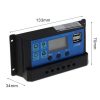 Solar Charge Controller 30A Auto 12V-24V Built-in Off Grid