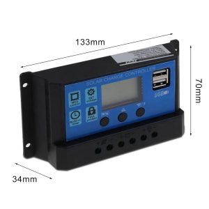 Solar Charge Controller 30A Auto 12V-24V Built-in Off Grid